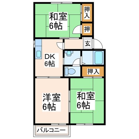 ＫＮジャンクションA・Bの物件間取画像